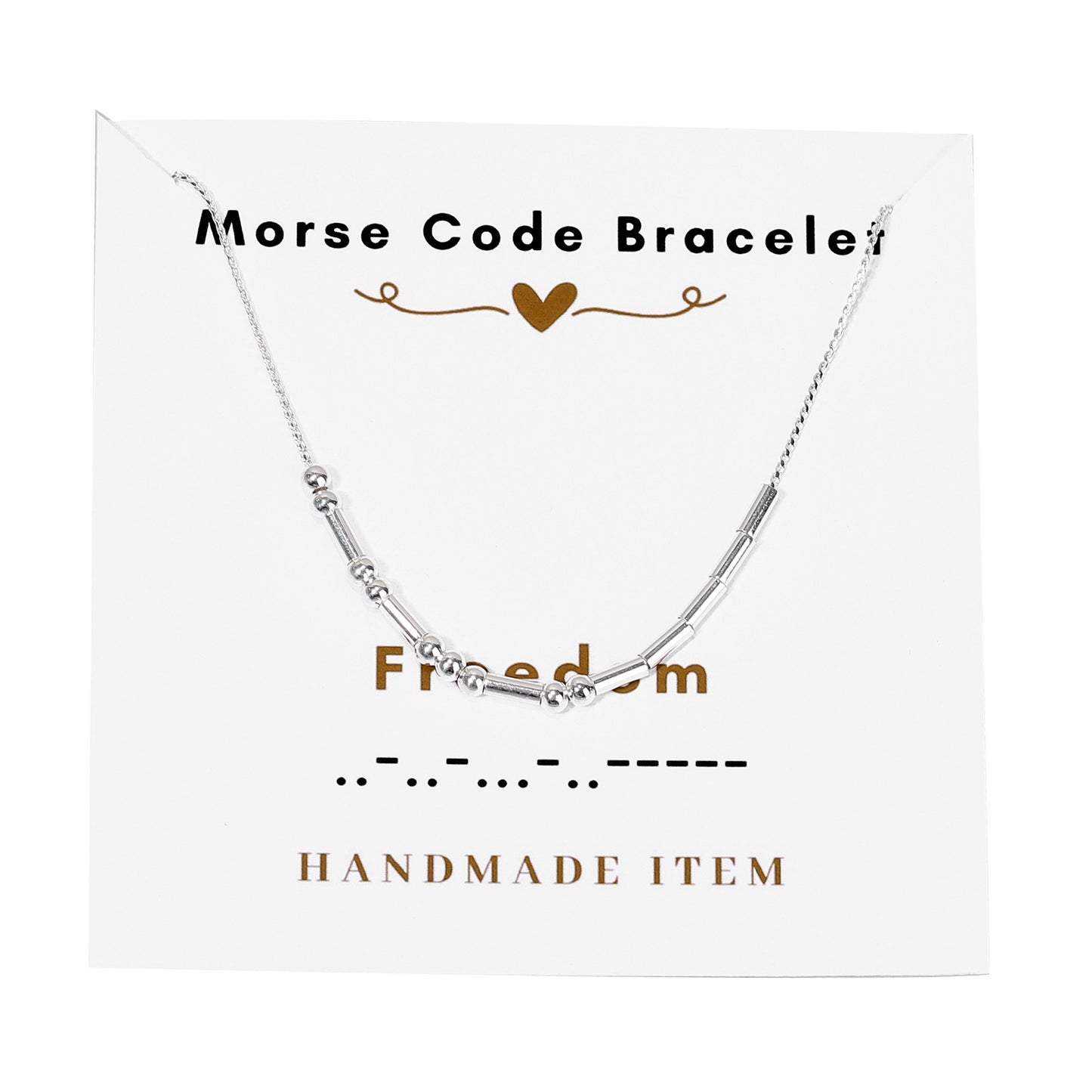 Morse code necklace