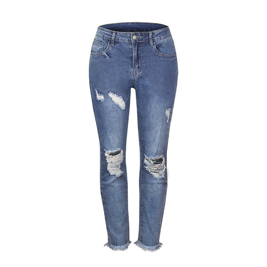 Ripped slim fit jeans