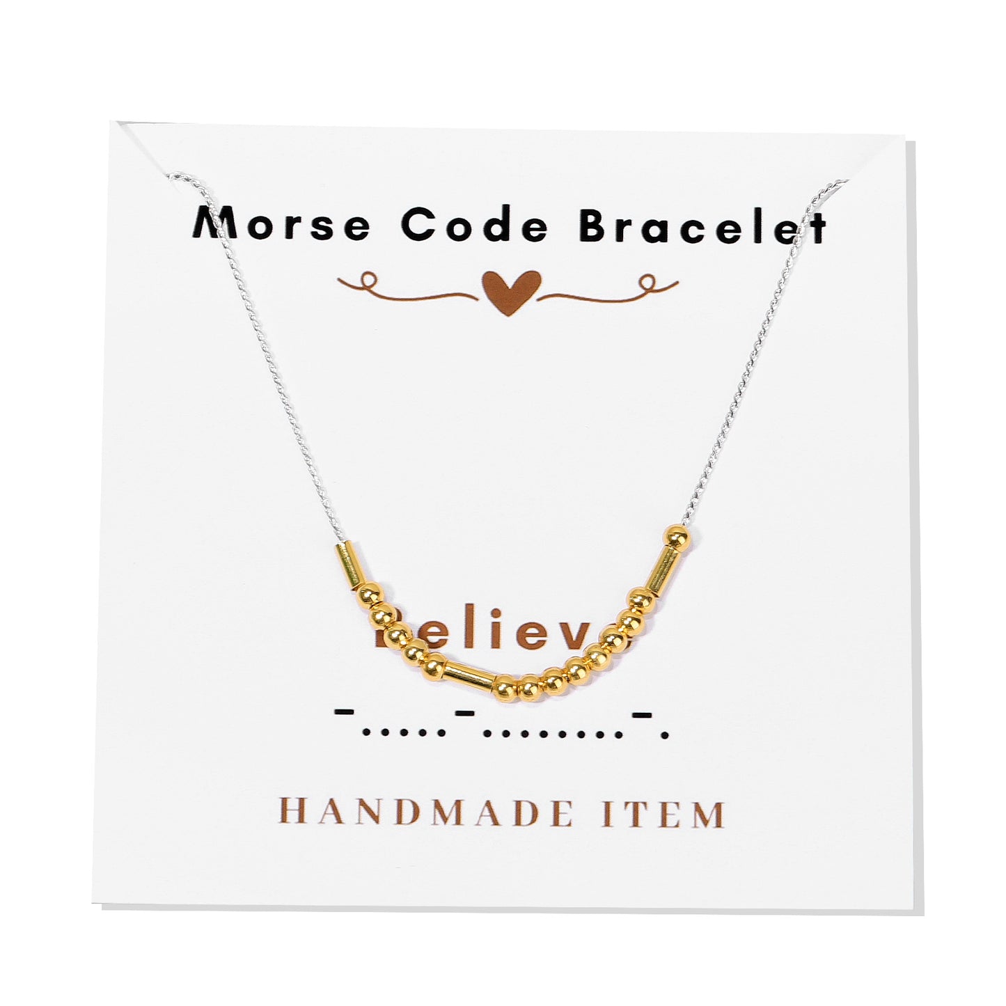 Morse code necklace