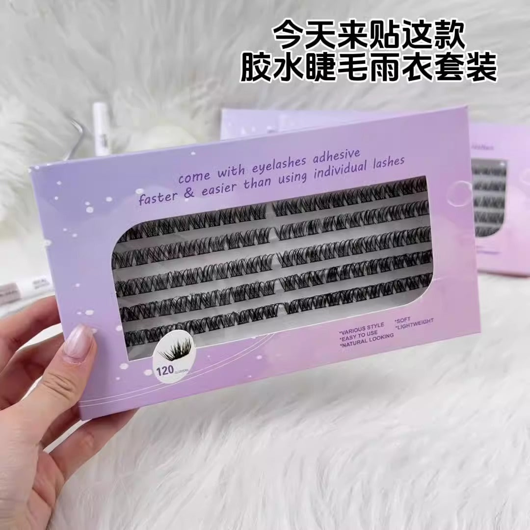 Cluster eyelash set