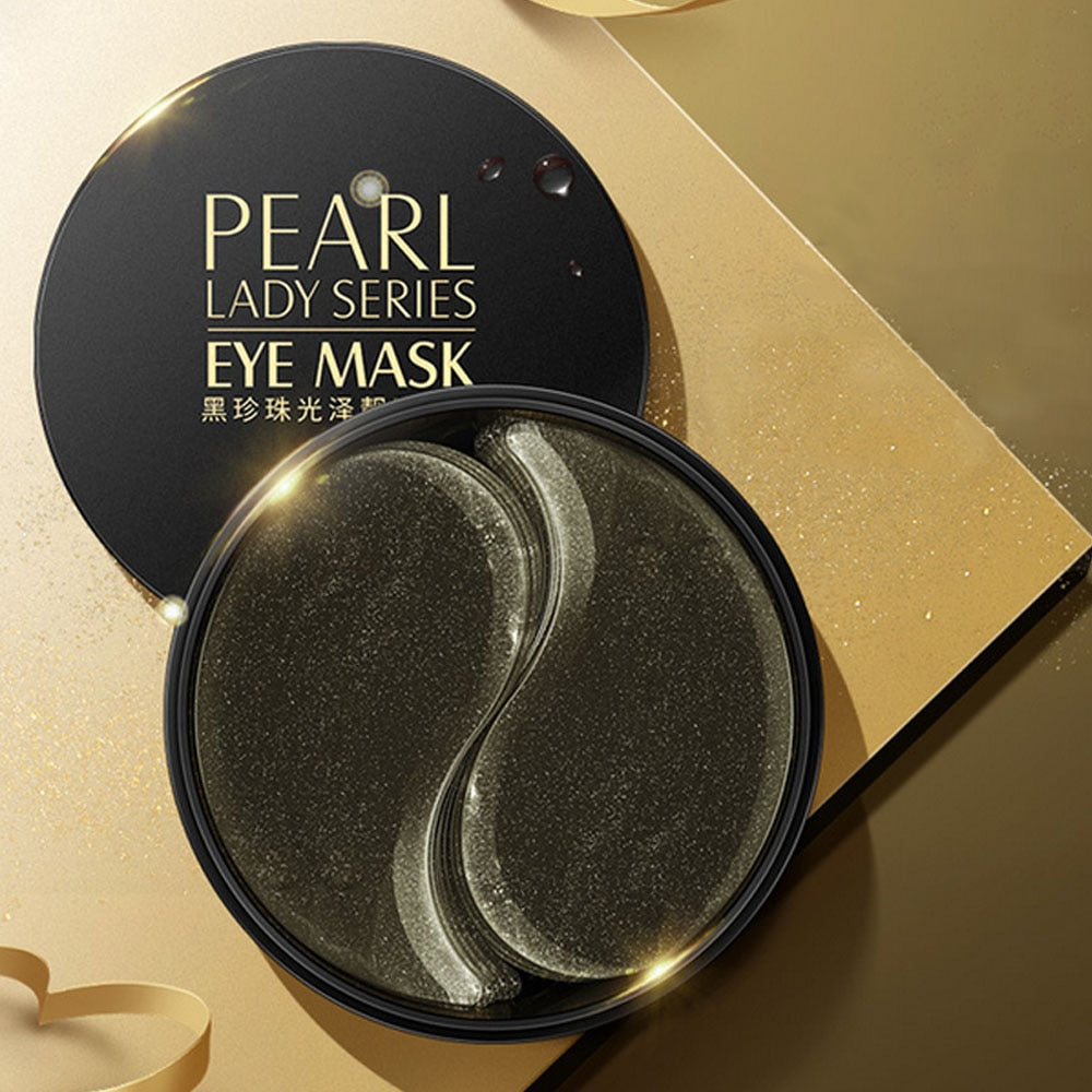 Black Pearl, gel eye patches, Collagen Mask Natural Moisturizing