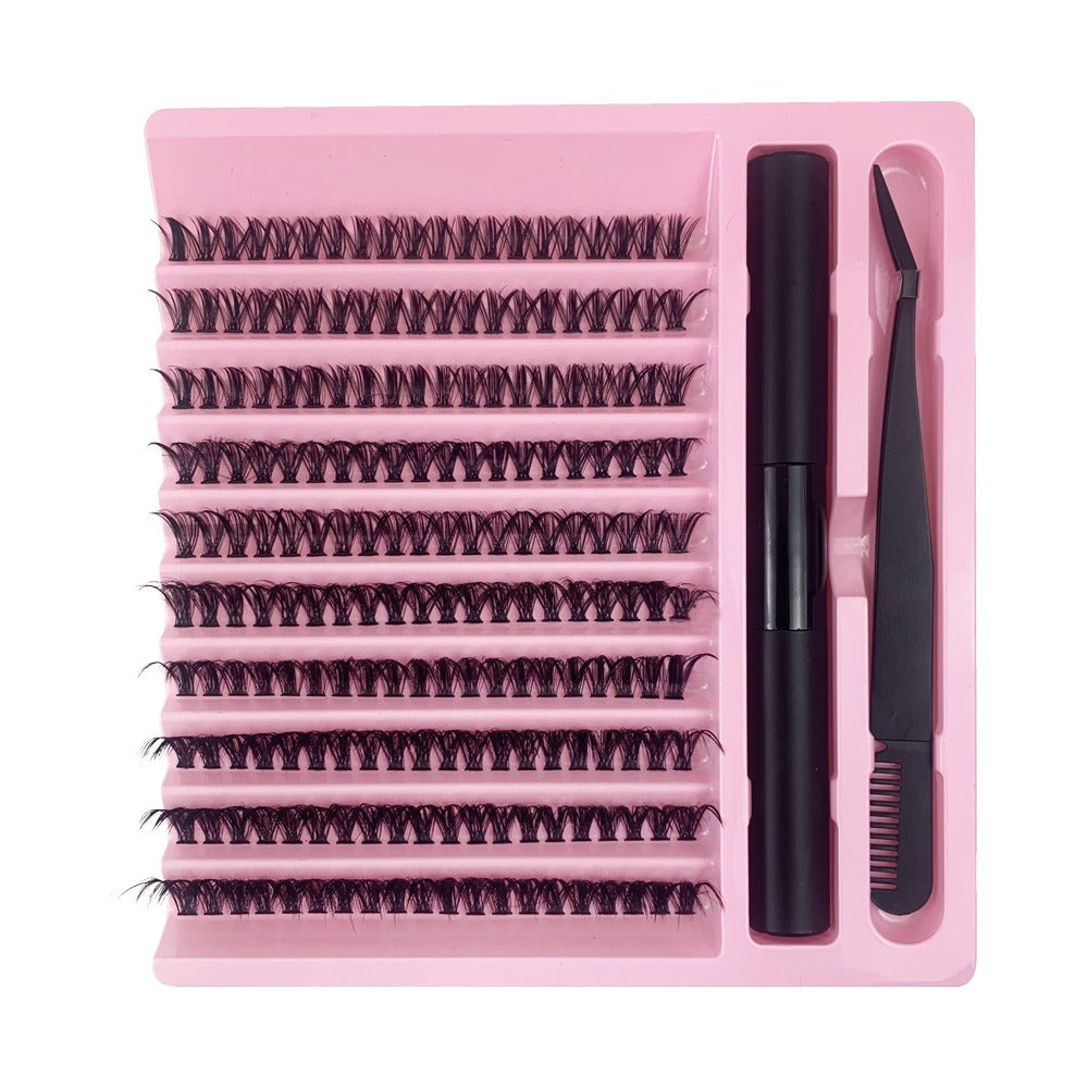 Cluster eyelash set