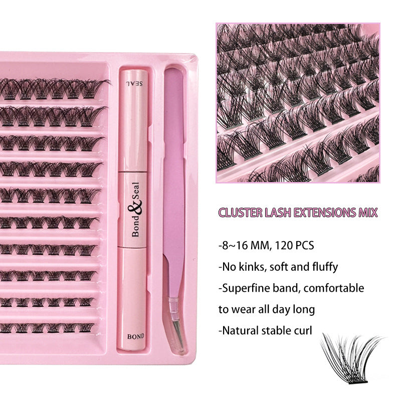 Cluster eyelash set