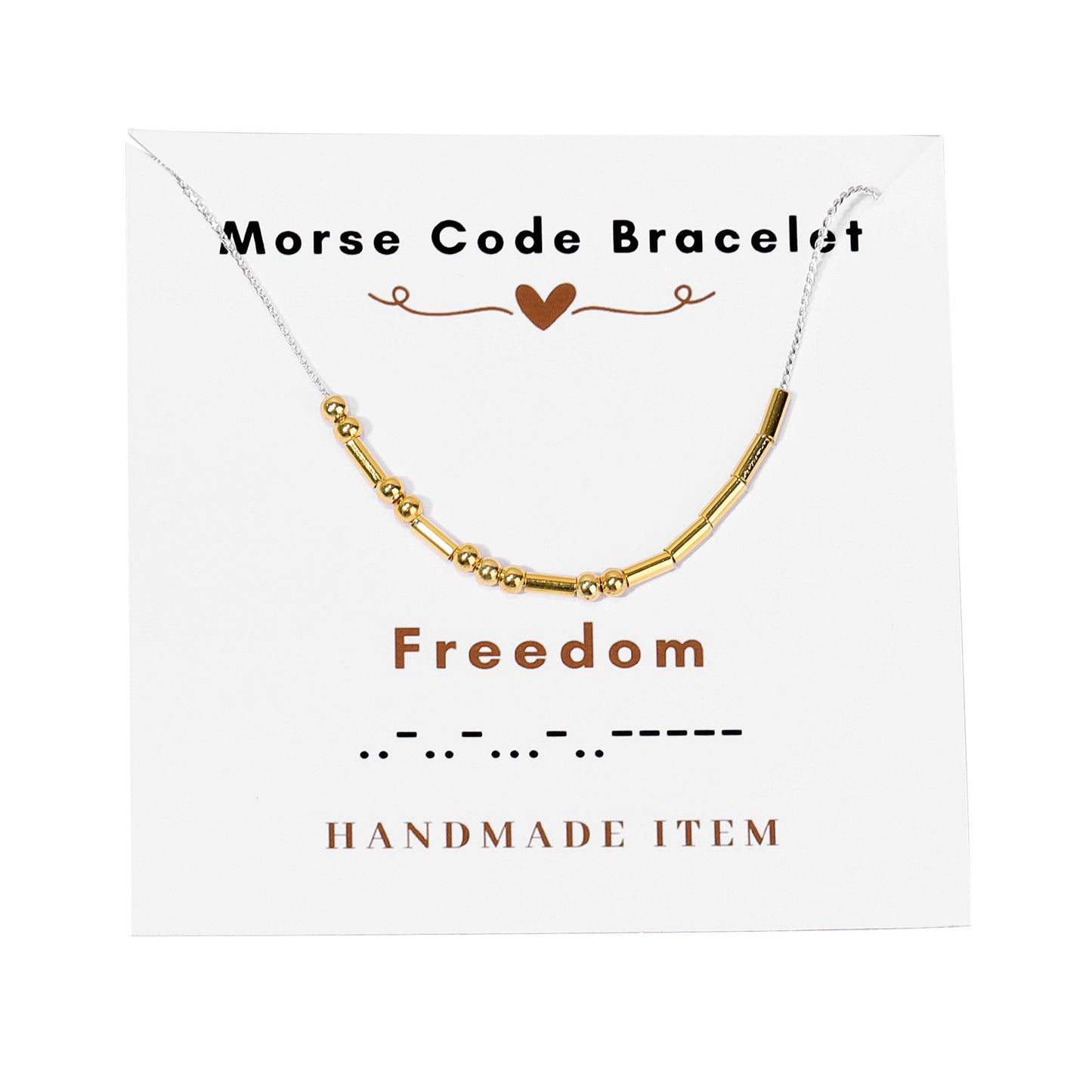 Morse code necklace