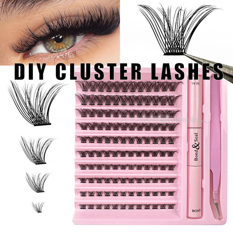 Cluster eyelash set