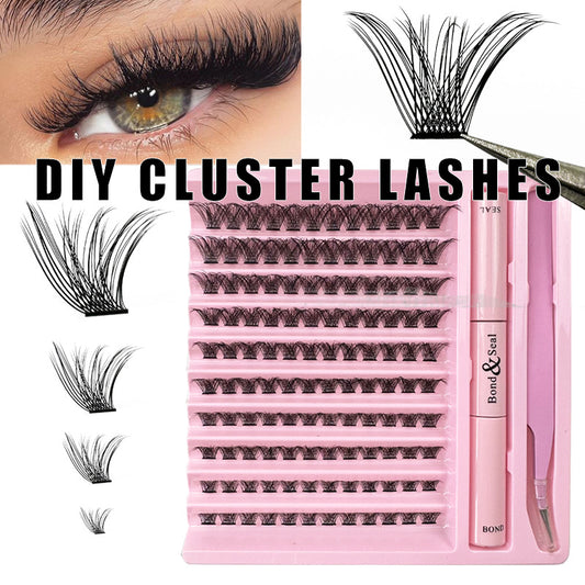 Cluster eyelash set