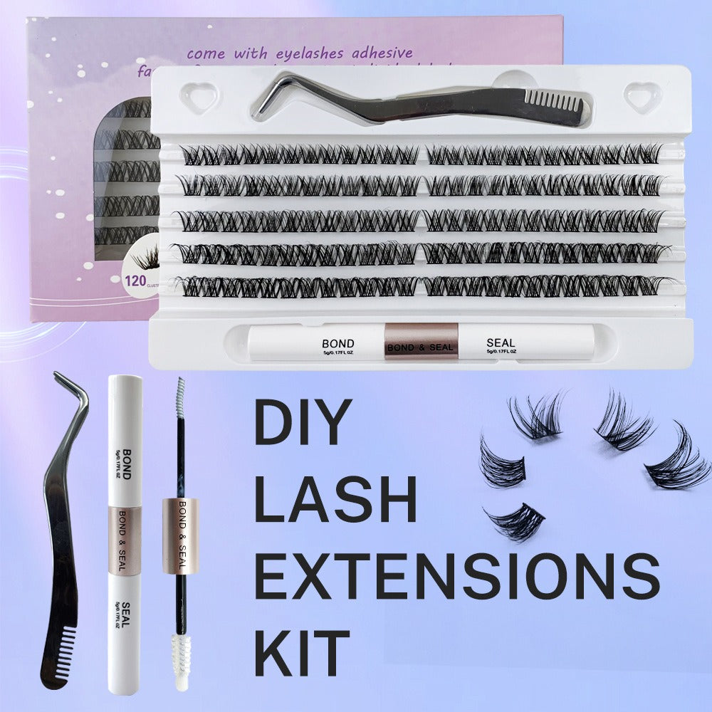 Cluster eyelash set