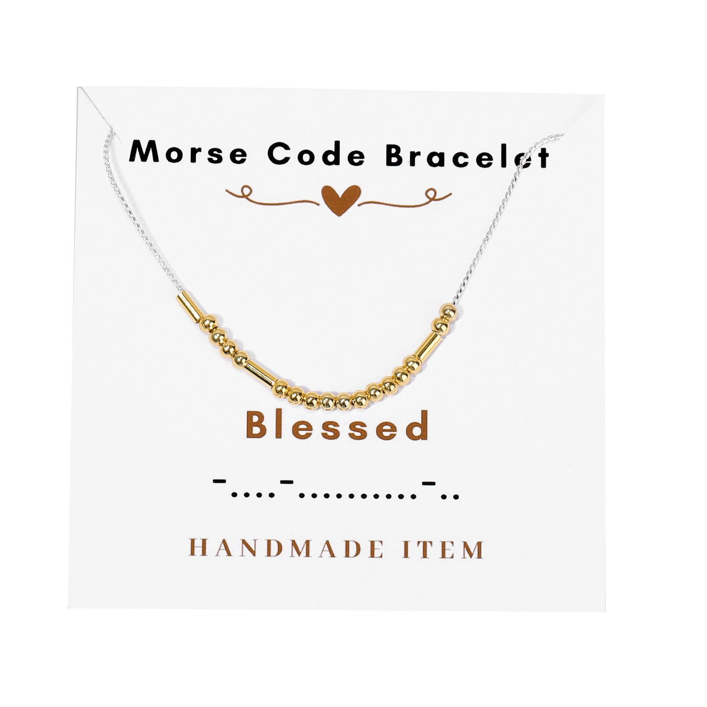 Morse code necklace