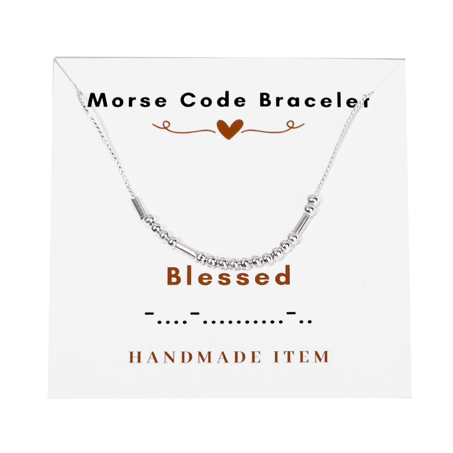 Morse code necklace