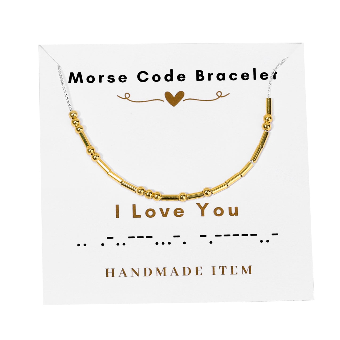 Morse code necklace