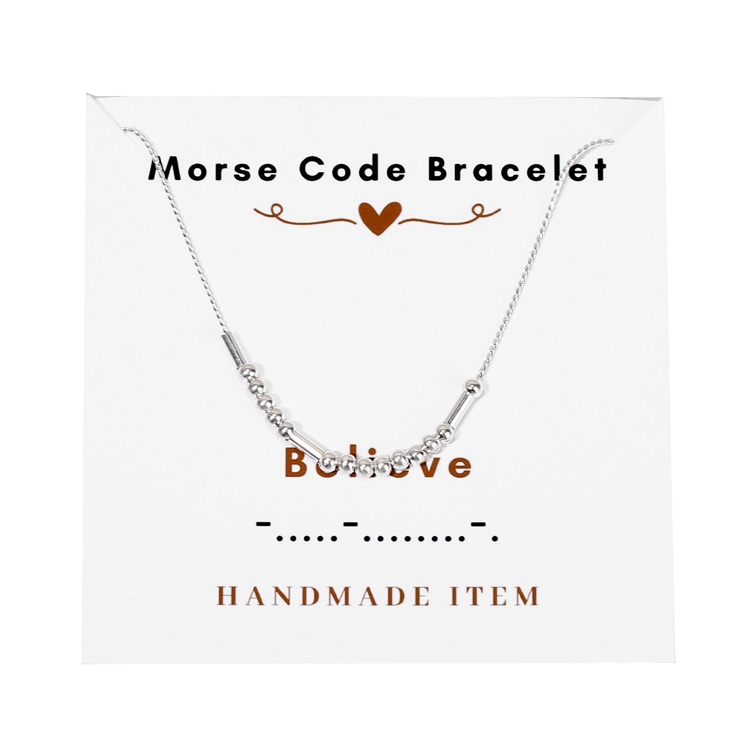 Morse code necklace