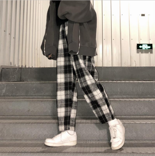 Harajuku plaid pants