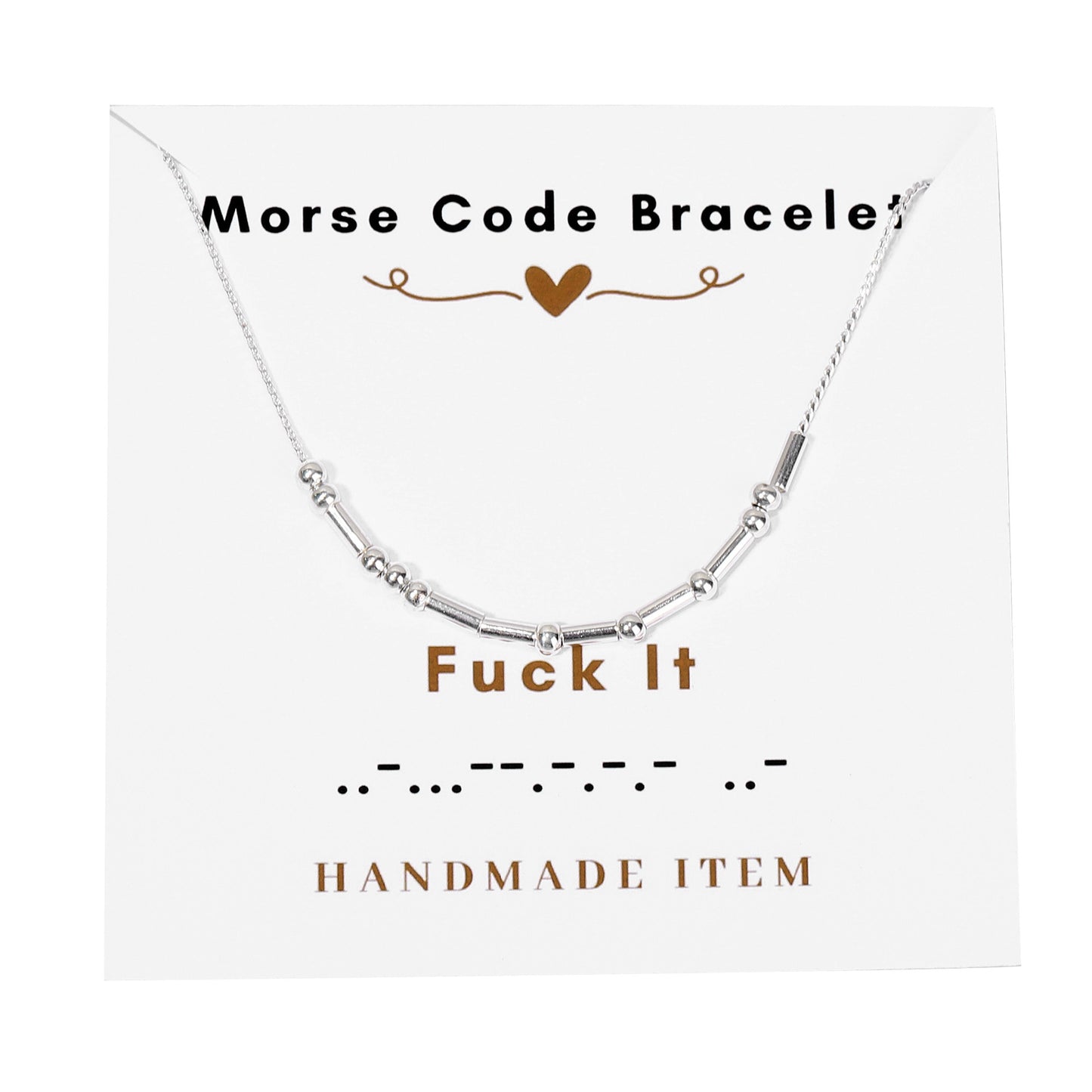 Morse code necklace