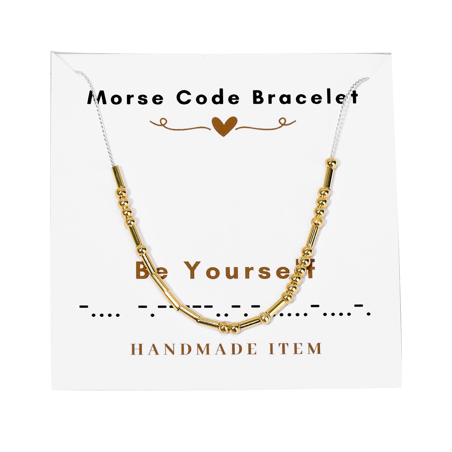 Morse code necklace